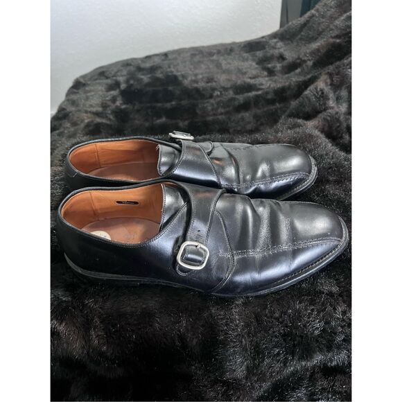 Allen Edmonds Concord Monk Strap Dress Shoes 12 D Black Leather main image 6